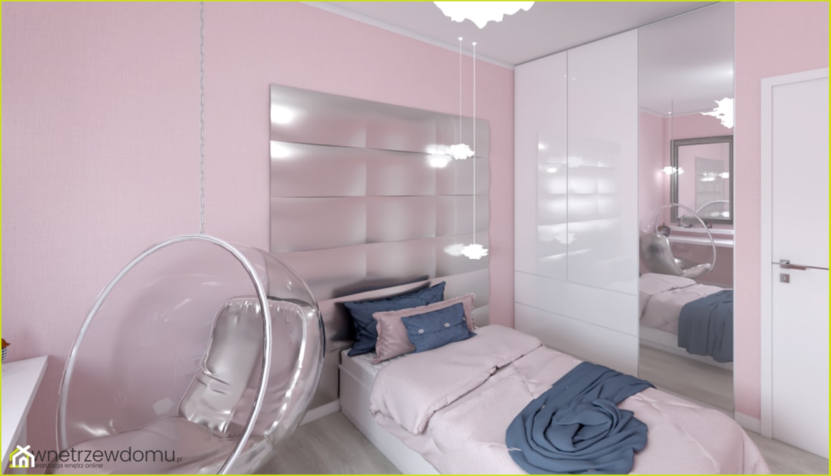 Pokój dla dziewczynki cały na różowo - zdjęcie od wnetrzewdomu - Homebook