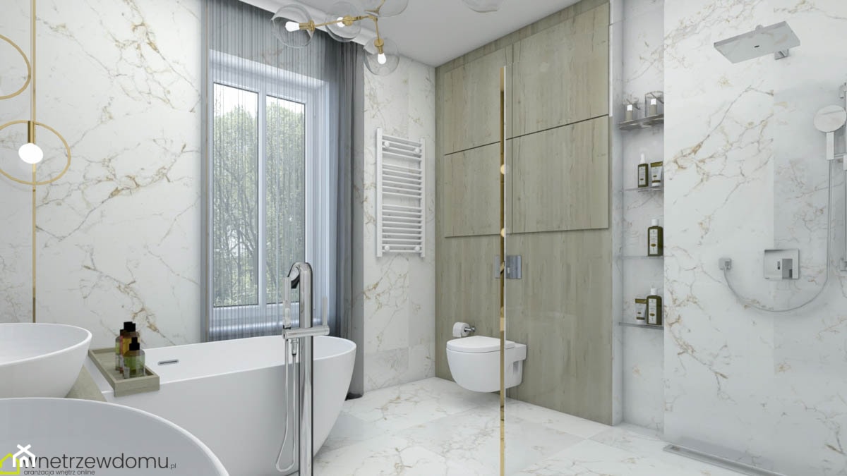 łazienka w stylu glamour - zdjęcie od wnetrzewdomu - Homebook