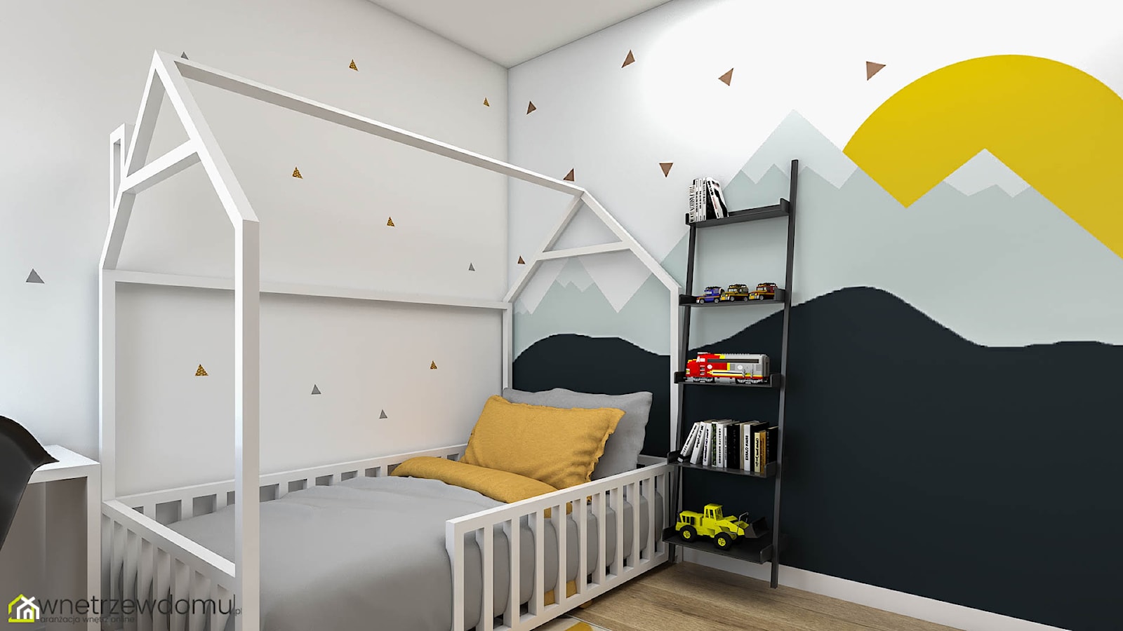 Pokój dziecięcy z żółtymi dodatkami - zdjęcie od wnetrzewdomu - Homebook