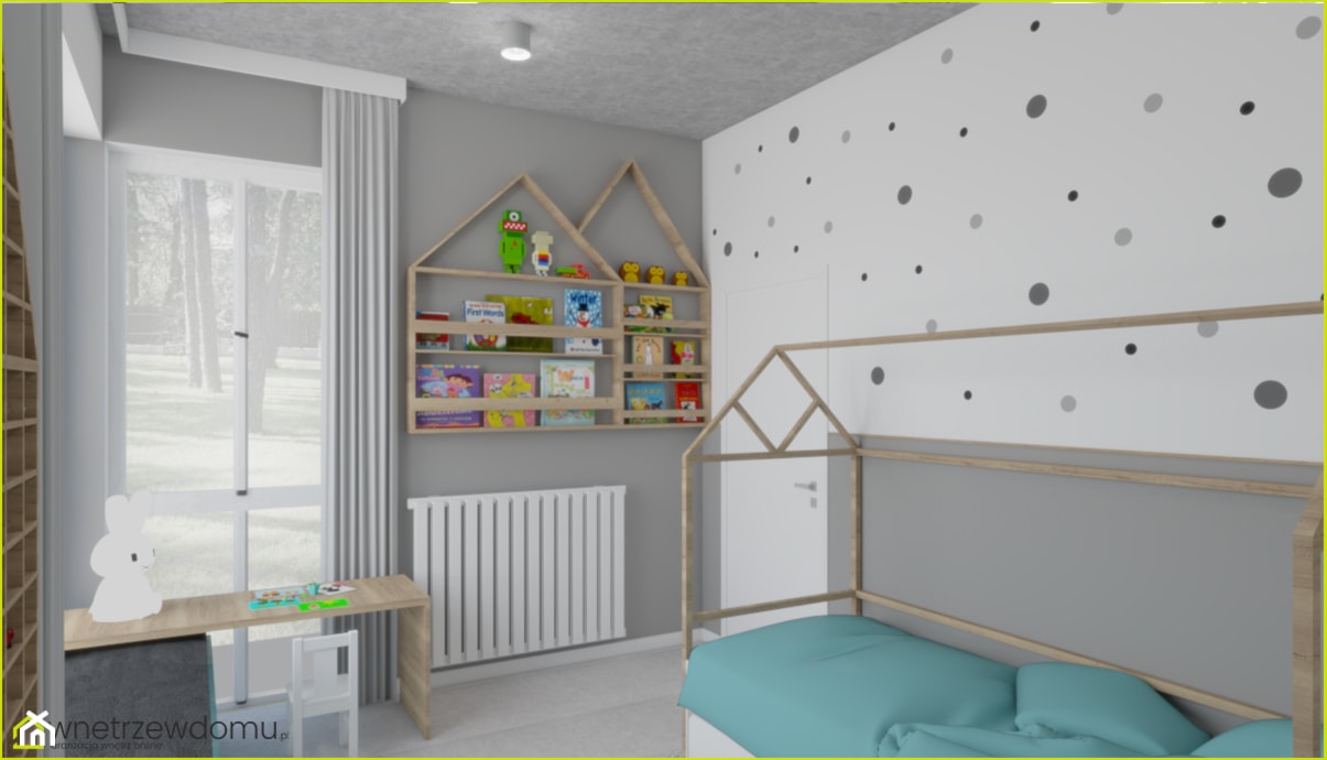 Przytulny pokój dla chłopca - zdjęcie od wnetrzewdomu - Homebook