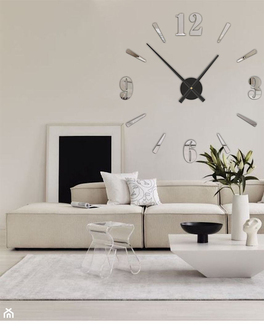 Duży ozdobny zegar ścienny - zdjęcie od Sklep Kornik Design - Homebook