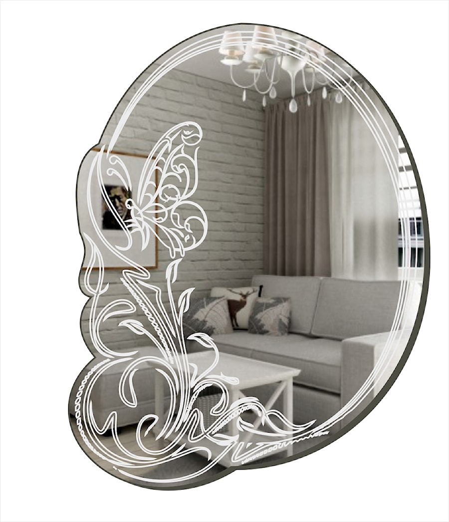 Dekoracyjne lustro akrylowe z Grawerem - zdjęcie od Sklep Kornik Design