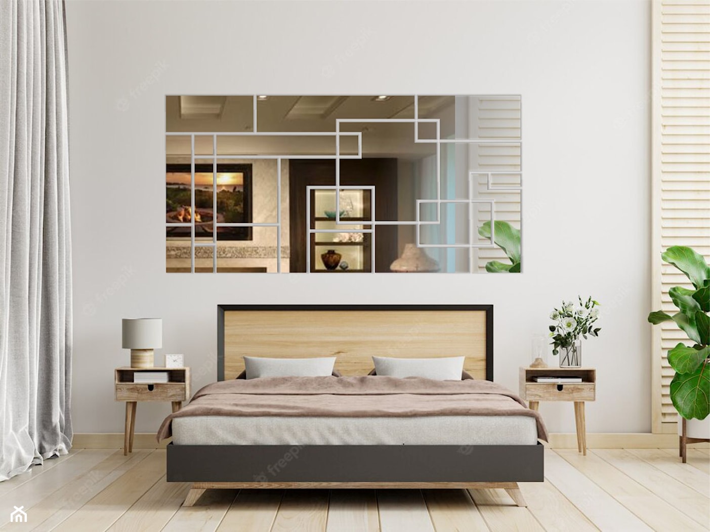 Lustro w sypialni - zdjęcie od Sklep Kornik Design - Homebook