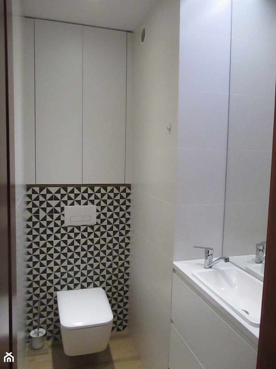Mała łazienka - Mała łazienka, styl nowoczesny - zdjęcie od architekci tu