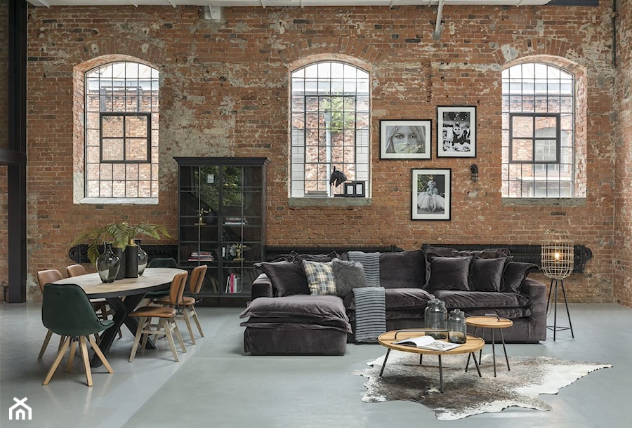 Kolekcja Modern Loft - Średni salon z jadalnią - zdjęcie od miloo-home