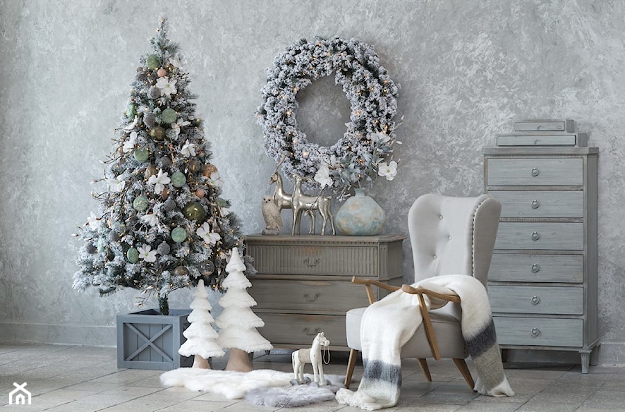 Kolekcja świąteczna Wabi Sabi - Mały szary salon - zdjęcie od miloo-home