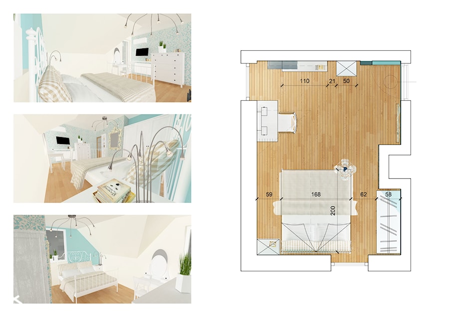 Projekty wnętrz mieszkalnych - Sypialnia, styl nowoczesny - zdjęcie od THIS IS RENDER