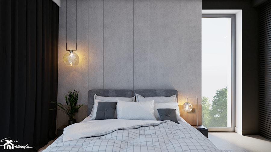 Wrząsowice - Sypialnia, styl minimalistyczny - zdjęcie od SMOLIK I WIATROWSKA projektowanie wnętrz online