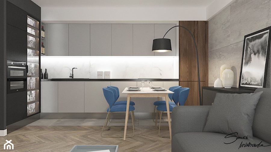 Apartamenty Grodzka Krosno - Kuchnia, styl nowoczesny - zdjęcie od SMOLIK I WIATROWSKA projektowanie wnętrz online