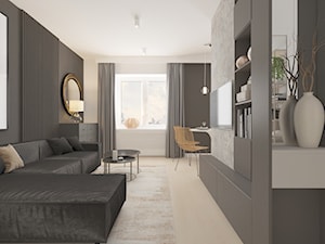 Mieszkanie w Rzeszowie - Salon, styl nowoczesny - zdjęcie od SMOLIK I WIATROWSKA projektowanie wnętrz online