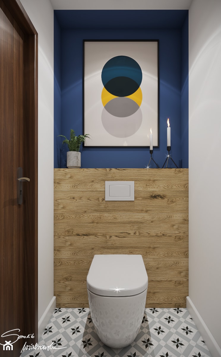 Apartamenty Krosno 2 - Mała łazienka, styl nowoczesny - zdjęcie od SMOLIK I WIATROWSKA projektowanie wnętrz online