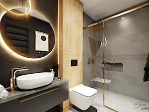 Dobieszyn 108,39 m2 - Łazienka, styl nowoczesny - zdjęcie od SMOLIK I WIATROWSKA projektowanie wnętrz online