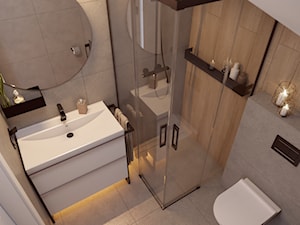 Wrocanka 98,85m2 - Łazienka, styl nowoczesny - zdjęcie od SMOLIK I WIATROWSKA projektowanie wnętrz online
