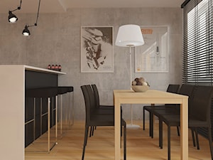 Apartamenty Krosno - Średnia jadalnia w kuchni, styl minimalistyczny - zdjęcie od SMOLIK I WIATROWSKA projektowanie wnętrz online