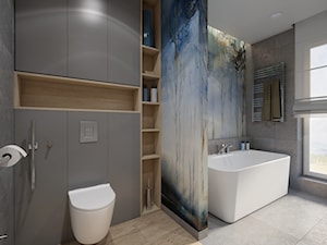 Szczepańcowa 165 m2 - Łazienka, styl nowoczesny - zdjęcie od SMOLIK I WIATROWSKA projektowanie wnętrz online
