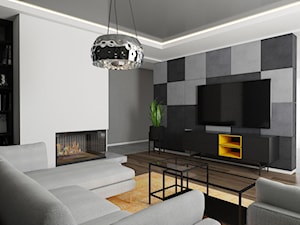 Dom w Krośnie 3 - Salon, styl nowoczesny - zdjęcie od SMOLIK I WIATROWSKA projektowanie wnętrz online