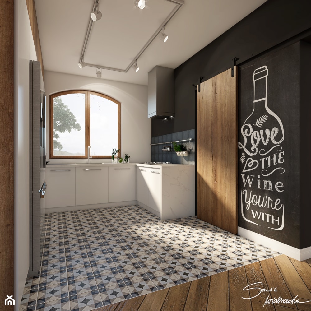 Dom w Rogach - Kuchnia, styl nowoczesny - zdjęcie od SMOLIK I WIATROWSKA projektowanie wnętrz online - Homebook
