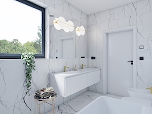 Łazienka przy sypialni - zdjęcie od SMOLIK I WIATROWSKA projektowanie wnętrz online