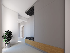 Dom w Ropiance - Duży biały hol / przedpokój, styl skandynawski - zdjęcie od SMOLIK I WIATROWSKA projektowanie wnętrz online