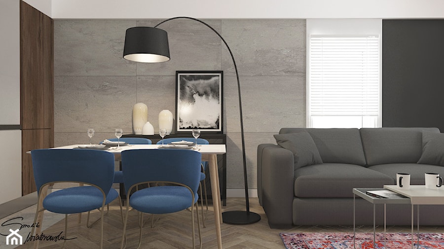 Apartamenty Grodzka Krosno - Salon, styl nowoczesny - zdjęcie od SMOLIK I WIATROWSKA projektowanie wnętrz online