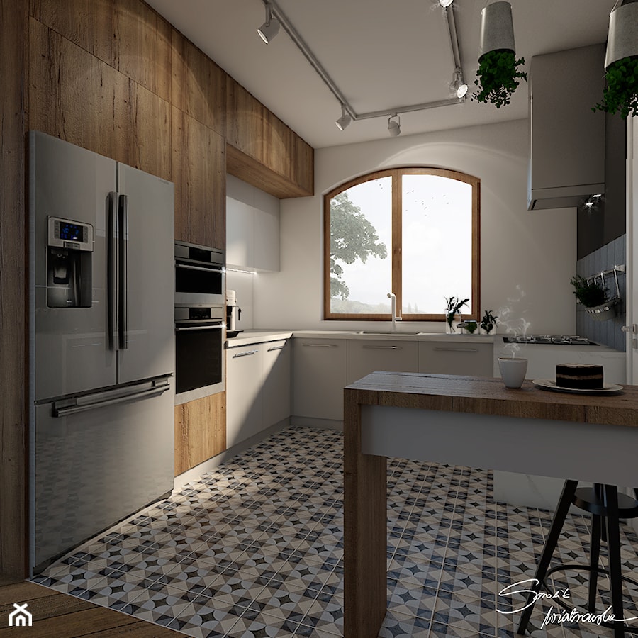 Dom w Rogach - Kuchnia, styl nowoczesny - zdjęcie od SMOLIK I WIATROWSKA projektowanie wnętrz online