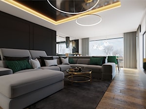 Dobieszyn 108,39 m2 - Salon, styl nowoczesny - zdjęcie od SMOLIK I WIATROWSKA projektowanie wnętrz online