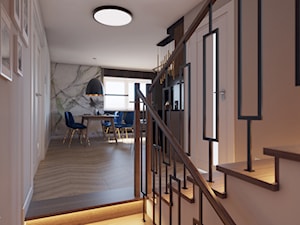 Targowiska 86,5 m2 - Schody, styl nowoczesny - zdjęcie od SMOLIK I WIATROWSKA projektowanie wnętrz online