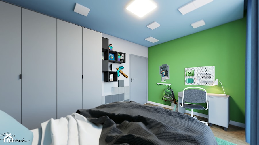 Dobieszyn 108,39 m2 - Pokój dziecka, styl nowoczesny - zdjęcie od SMOLIK I WIATROWSKA projektowanie wnętrz online