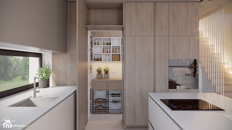 Wrząsowice - Kuchnia, styl minimalistyczny - zdjęcie od SMOLIK I WIATROWSKA projektowanie wnętrz online