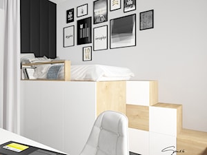 Pokój nastolatki - Sypialnia, styl nowoczesny - zdjęcie od SMOLIK I WIATROWSKA projektowanie wnętrz online