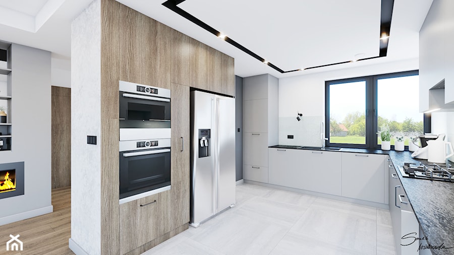 Rymanów-Zdrój, 90,63 m2 - Kuchnia - zdjęcie od SMOLIK I WIATROWSKA projektowanie wnętrz online