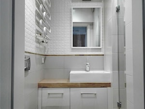 Łazienka z prysznicem w szafie - zdjęcie od Strefa Projektów Maja Bakalarz
