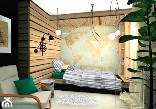 pokój w drewnie - zdjęcie od Strefa Projektów Maja Bakalarz