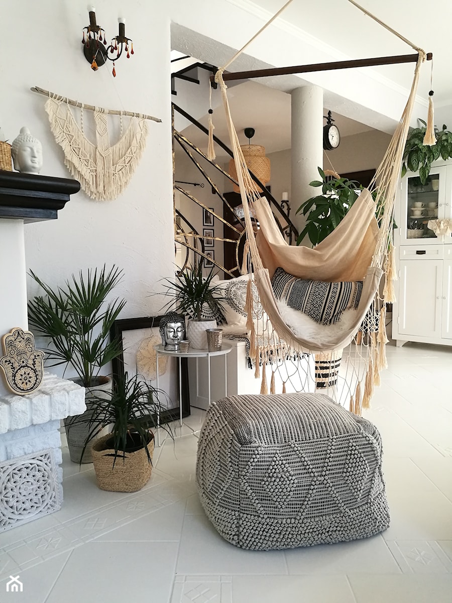 Scandi Boho - Średni salon, styl skandynawski - zdjęcie od emiliana.pl