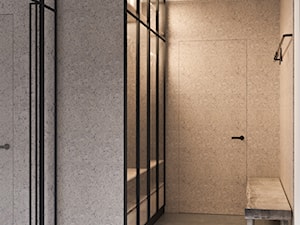 HOL - Średni z wieszakiem biały hol / przedpokój, styl minimalistyczny - zdjęcie od TOKO_ARCHITEKTURA