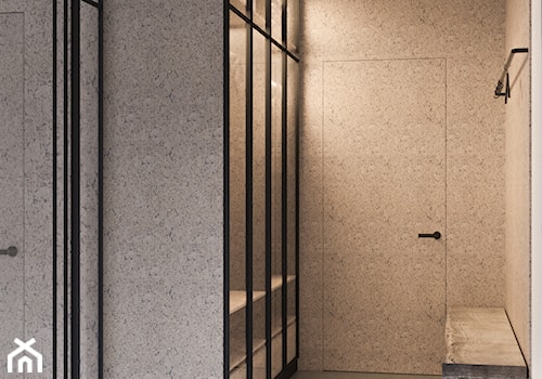 HOL - Średni z wieszakiem biały hol / przedpokój, styl minimalistyczny - zdjęcie od TOKO_ARCHITEKTURA