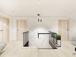 Projekt domu 110 m2/ k. Limanowej - Hol / przedpokój, styl minimalistyczny - zdjęcie od MARCISZ ARCHITEKCI