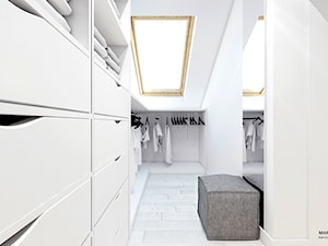 Projekt domu 130 m2// Limanowa - Garderoba, styl nowoczesny - zdjęcie od MARCISZ ARCHITEKCI