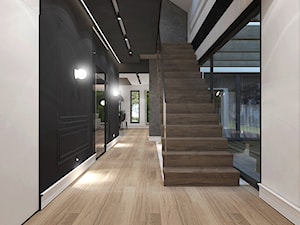 Projekt domu 150 m2 // Warszawa - Schody, styl nowoczesny - zdjęcie od MARCISZ ARCHITEKCI