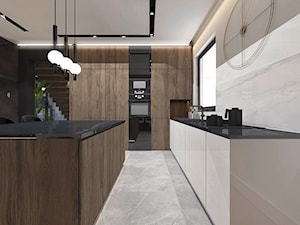 Projekt domu 150 m2 // Warszawa - Kuchnia, styl nowoczesny - zdjęcie od MARCISZ ARCHITEKCI