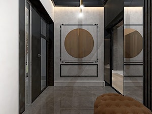 Projekt domu 150 m2 // Warszawa - Hol / przedpokój, styl nowoczesny - zdjęcie od MARCISZ ARCHITEKCI