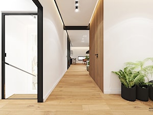 Projekt domu 230 m2/ k. Limanowej - Hol / przedpokój, styl nowoczesny - zdjęcie od MARCISZ ARCHITEKCI