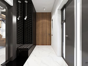 Projekt domu 130 m2// Limanowa - Hol / przedpokój, styl minimalistyczny - zdjęcie od MARCISZ ARCHITEKCI