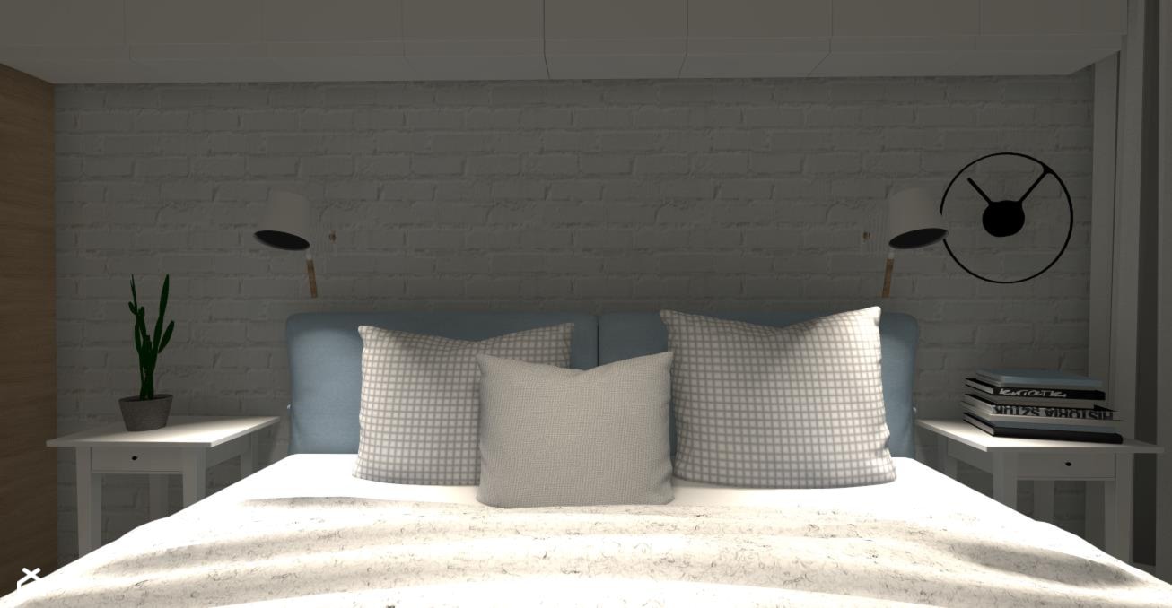 podwójne łóżko - zdjęcie od Projektomania Pracownia Architektury Wnętrz - Homebook
