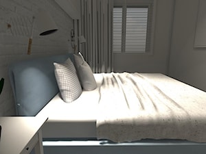 jasne zasłony w sypialni - zdjęcie od Projektomania Pracownia Architektury Wnętrz