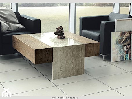 Aranżacje wnętrz - Salon: minimalistyczny stół do salonu nt°1 - n-sphere Architektura & Kamień Naturalny . Przeglądaj, dodawaj i zapisuj najlepsze zdjęcia, pomysły i inspiracje designerskie. W bazie mamy już prawie milion fotografii!