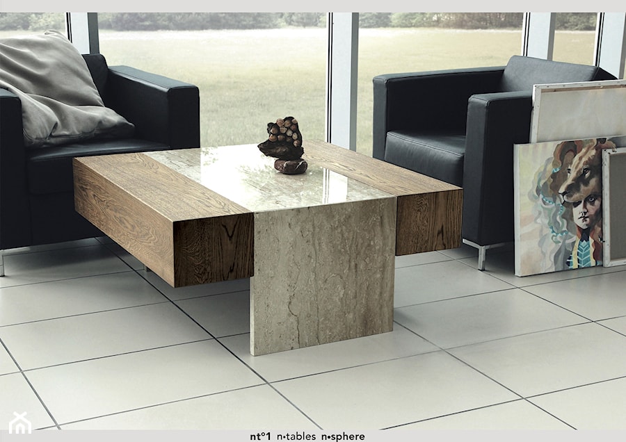 minimalistyczny stół do salonu nt°1 - zdjęcie od n-sphere Architektura & Kamień Naturalny
