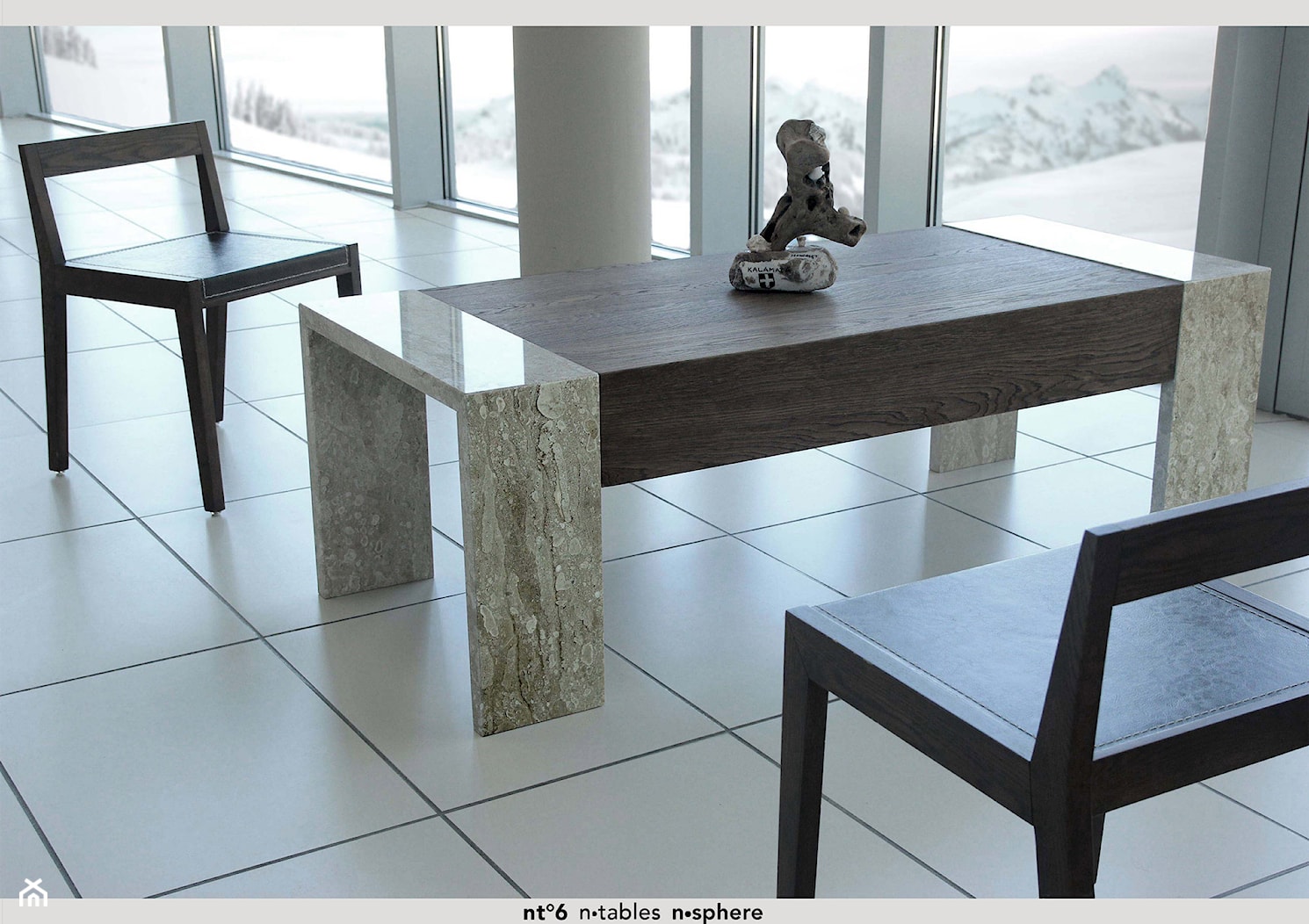 minimalistyczny stół do salonu nt°6 - zdjęcie od n-sphere Architektura & Kamień Naturalny - Homebook