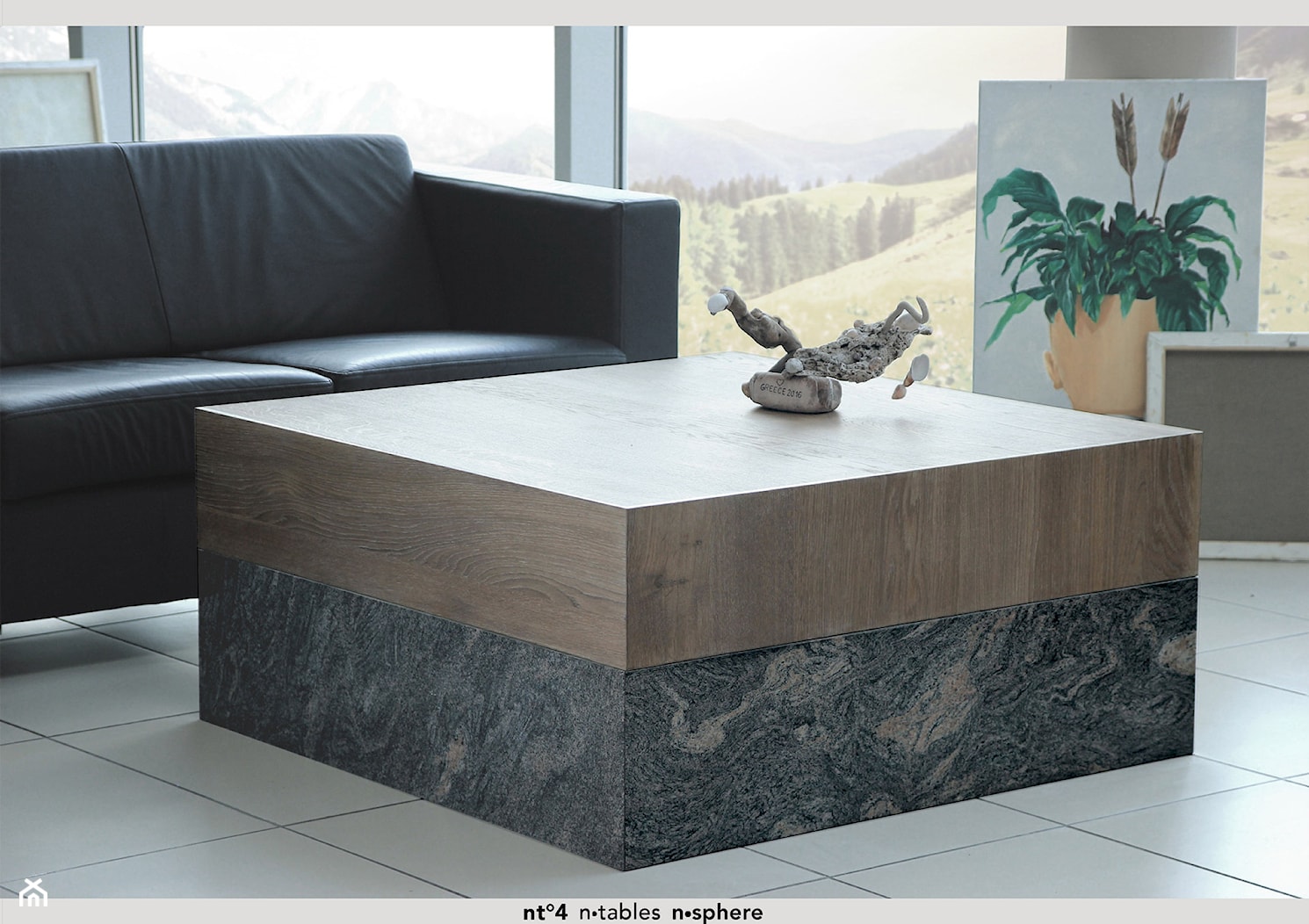 minimalistyczny stół do salonu nt°4 - zdjęcie od n-sphere Architektura & Kamień Naturalny - Homebook