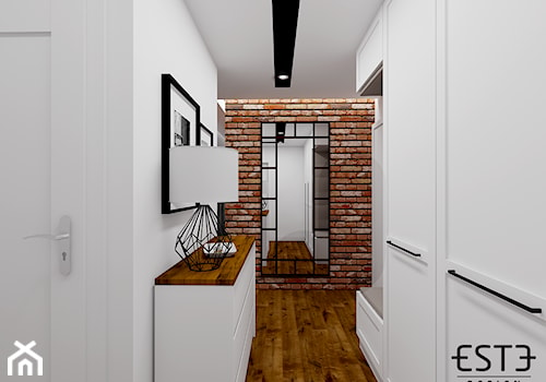Mieszkanie w Lublinie - Średni biały hol / przedpokój - zdjęcie od Este Design
